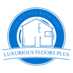 luxurious floors plus blue logo transparents background