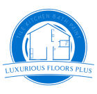 luxurious floors plus blue logo transparents background