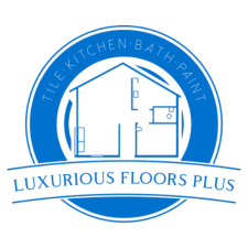 luxurious floors plus blue logo transparents background